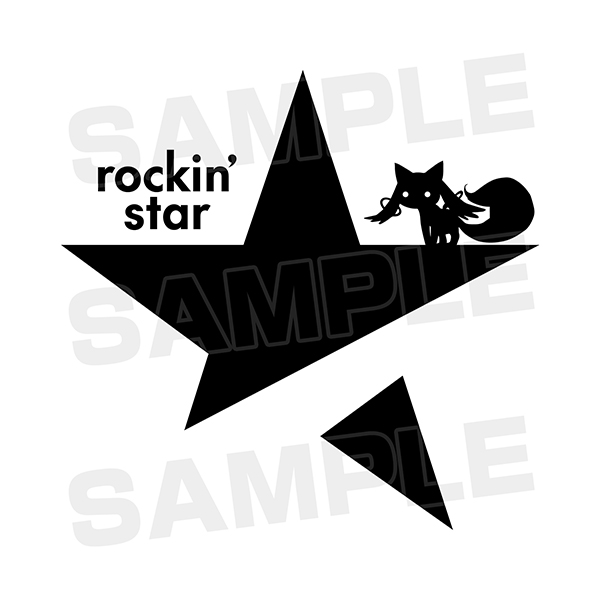 rockin'starコラボ 黒ロゴTシャツ ＜暁美ほむら＞