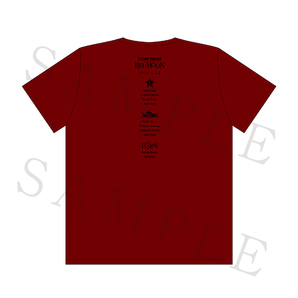 VISUAL PRISON 1st GIG -RED MOON- GIG Tシャツ(全3種)