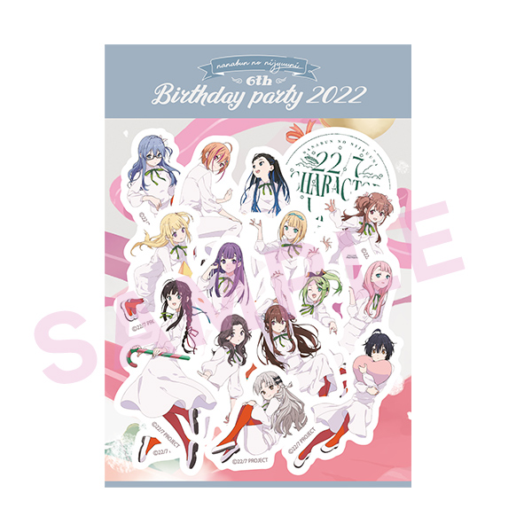 22/7  CHARACTER LIVE 6th BIRTHDAY PARTY 2022 キャラクターステッカーセット（全15種）